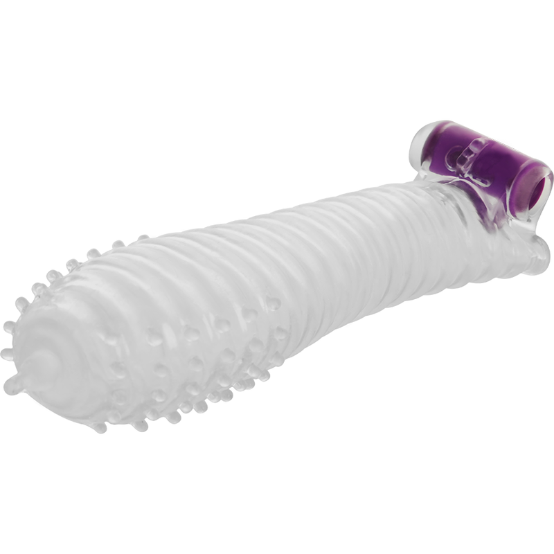 gaine pénis texturée avec balle vibrante gaine pénis texturée avec balle vibrante