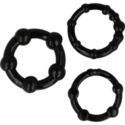 ensemble de 3 anneaux en silicone