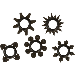 lot de 5 anneaux testicules et pénis en silicone