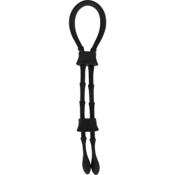 anneau cordon coq et testicules en silicone