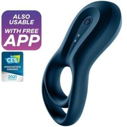 application epic duo ring vibrator bleu
