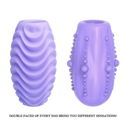 oeuf masturbateur lilas double face