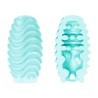 oeuf masturbateur double face turquoise