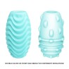 oeuf masturbateur double face turquoise
