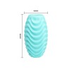 oeuf masturbateur double face turquoise
