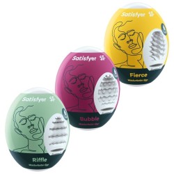 3 oeufs masturbateurs riffle, bubble & fierce