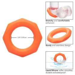 bague alpha sexagon orange