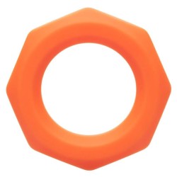 bague alpha sexagon orange