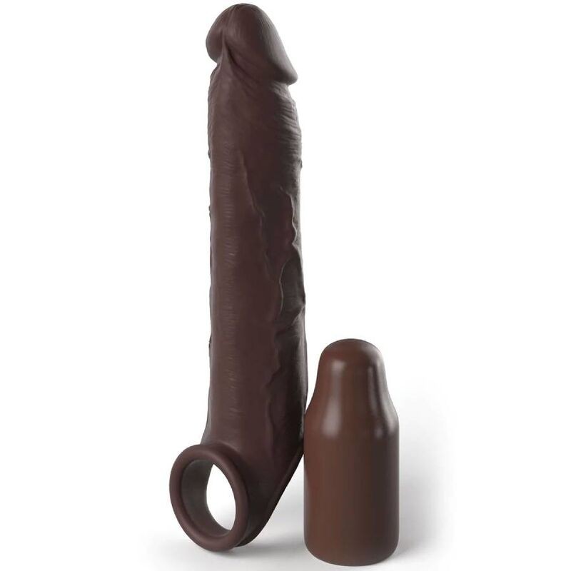 pipedreams rallonge w sangle 17,78 cm marron pipedreams rallonge w sangle 17,78 cm marron