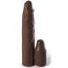 pipedreams sleeve 22,86 cm + 7,62 cm plug brown