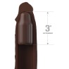 pipedreams sleeve 22,86 cm + 7,62 cm plug brown