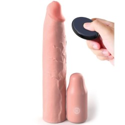 pipedreams manche 22,86 cm + plug 7,62 cm remote skin