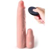 pipedreams manche 22,86 cm + plug 7,62 cm remote skin