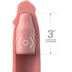 pipedreams manche 22,86 cm + plug 7,62 cm remote skin