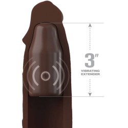 pochette pipedreams 22,86 cm + plug 7,62 cm telecommande marron