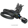 double anneau vibrant avec stimulateur noir