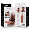 harnais creux avec gode 18 x 3,5 cm
