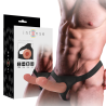 harnais creux avec gode 16 x 3 cm