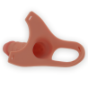 harnais creux avec gode en silicone 16 x 3,5 cm
