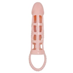 housse dextension de pénis harrison avec vibration et sangle 13.5 cm