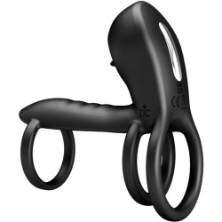 gaine pénis jammy 12 vibrations avec langue en silicone rechargeable
