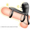 gaine pénis jammy 12 vibrations avec langue en silicone rechargeable