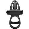 anneau vibrant 10 vibrations silicone noir