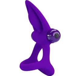 anneau vibrateur 10 vibrations silicone violette