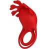 anneau vibrateur ruben 7 vibrations silicone rouge