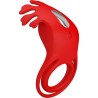 anneau vibrateur ruben 7 vibrations silicone rouge