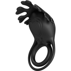 anneau vibrateur ruben 7 vibrations silicone noir