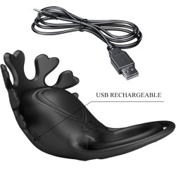 anneau vibrateur ruben 7 vibrations silicone noir