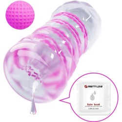 masturbateur masculin fantasy avec spirale interne et balles transparentes