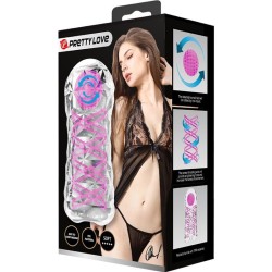 masturbateur masculin fantasy avec spirale interne et balles transparentes