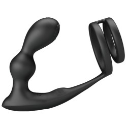 anneau pénis marshall avec plug anal vibrant avec télécommande