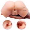 vibrateur vagin et anus réaliste samantha