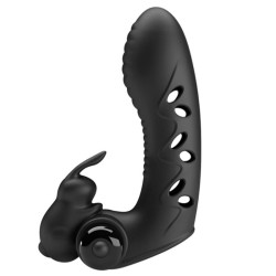 couvercle de doigt vibrateur lapin noir vance