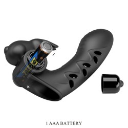 couvercle de doigt vibrateur lapin noir vance