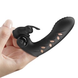 couvercle de doigt vibrateur lapin noir vance