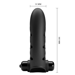 couvercle de doigt vibrateur lapin noir vance