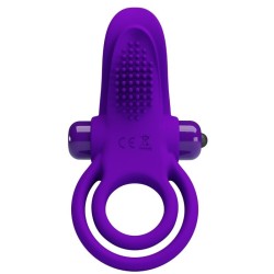 anneau pénis vibrant violet