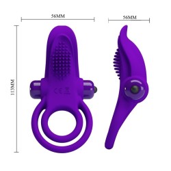 anneau pénis vibrant violet