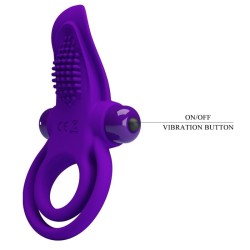 anneau pénis vibrant violet