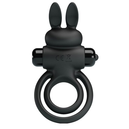 anneau de lapin vibrator iii pour pénis noir