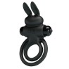 anneau de lapin vibrator iii pour pénis noir