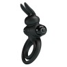 anneau de lapin vibrator iii pour pénis noir