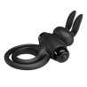 anneau de lapin vibrator iii pour pénis noir