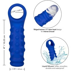 admiral couvercle de pénis en perles silicone liquide bleu