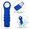 admiral couvercle de pénis en perles silicone liquide bleu