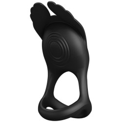 silas anneau pénis vibrant 7 vibrations silicone noir